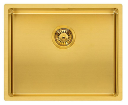Nerezový dřez REGINOX SET MIAMI 500 GOLD + BATERIE CRYSTAL + PŘÍSLUŠENSTVÍ Barva: Gold / zlatá