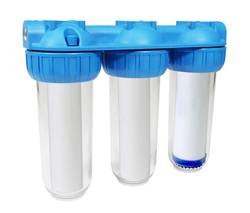 Vodní DONNER SET 3 STUPŇOVÉ FILTRACE TRIO (AKTIVNÍ UHLÍK GRANUTÁT) s filtry: PP10 - 10mcr, 1mcr, aktivní uhlík granulát