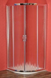 ARTTEC Sprchový kout čtvrtkruhový BRILIANT 80 x 80 x 198 cm chinchilla sklo s vaničkou z litého mramoru STONE
