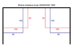 ARTTEC SMARAGD 1080 clear- set s vaničkou STONE