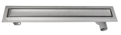 AQUALINE PAVINO Nerezový sprchový kanálek s roštem pro dlažbu, 760x140x92 mm (2710-80)