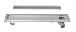 PAVINO Nerezový sprchový kanálek s roštem pro dlažbu, 760x140x92 mm