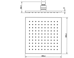 ARTTEC STYLE TS 804 - Horní sprcha s tropickým deštěm