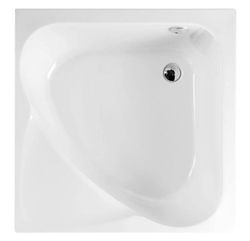 POLYSAN CARMEN hluboká sprchová vanička, čtverec 90x90x30cm, bílá (29611)