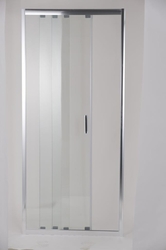 Olsen Spa 3-dílné sprchové dveře do niky MELIDE, BARVA rámu - Chrom/Leštěný hliník (ALU), Rozměr A - 100 cm, Směr zavírání - Univerzální Levé / Pravé, Výplň - Čiré bezpečnostní sklo - 5 mm (OLBMELID100CC)