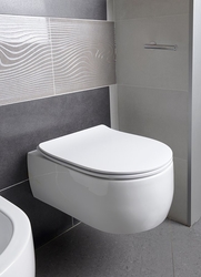 KERASAN FLO závěsná WC mísa, 36x50cm, bílá (311501)
