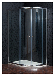 ARTTEC Sprchový kout čtvrtkruhový nástěnný KLASIK 120 x 90 cm čiré sklo