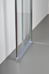 ARTTEC Dvoukřídlé sprchové dveře do niky COMFORT 101 - 106 cm čiré sklo