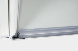 ARTTEC Dvoukřídlé sprchové dveře do niky COMFORT F 4 čiré sklo 118 - 123 x 195 cm