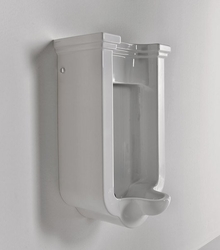 WALDORF urinál se zakrytým přívodem vody, 44x72x37 cm