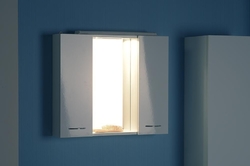 ZOJA/KERAMIA FRESH galerka s LED osvětlením, 70x60x14cm, bílá
