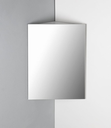 AQUALINE ZOJA/KERAMIA FRESH rohová zrcadlová skříňka 37x72x37cm, bílá (50352)