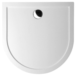 POLYSAN ISA 90 sprchová vanička z litého mramoru, půlkruh 90x90x4cm, bílá (50511)