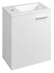 AQUALINE ZOJA skříňka s keramickým umyvadlem 40x22 cm, bílá (51049A-01)