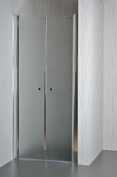 ARTTEC Dvoukřídlé sprchové dveře do niky SALOON 70 - 75 cm grape sklo