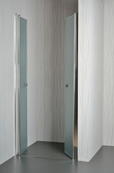 ARTTEC Dvoukřídlé sprchové dveře do niky SALOON 95 - 100 cm grape sklo