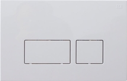 AQUALINE DUAL tlačítko hranaté pro nádržky 52TD0104E a 52AL0104E , bílá (54MD0103E)
