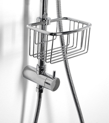 SMART drátěná polička na sprchovou tyč 18-25mm, chrom