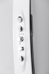 MOLA termostatický sprchový panel 210x1300mm, rohový