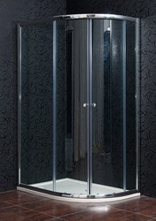 ARTTEC Sprchový kout čtvrtkruhový KLASIK 110 x 80 cm čiré sklo