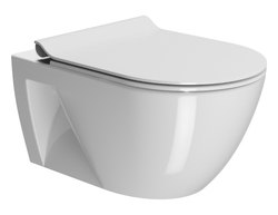 GSI PURA ECO závěsná WC mísa, Swirlflush, 55x36cm, bílá ExtraGlaze (880711)