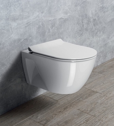 PURA ECO závěsná WC mísa, Swirlflush, 55x36cm, bílá ExtraGlaze