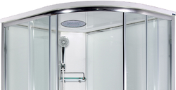 ARTTEC SIRIUS 120 x 90 cm - Parní sprchový box model 8 chinchilla sklo levá vanička