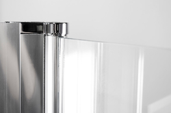 ARTTEC Sprchový kout rohový COMFORT A 17 grape sklo 80 x 80 x 198 cm s vaničkou z litého mramoru LINEA
