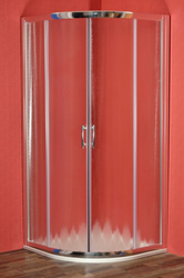 ARTTEC Sprchový kout čtvrtkruhový BRILIANT 80 x 80 x 198 cm chinchilla sklo s vaničkou z litého mramoru LINEA (PAN04685)