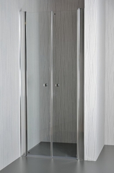 ARTTEC Dvoukřídlé sprchové dveře do niky SALOON 70 - 75 cm čiré sklo (PAN00943)