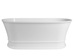 POLYSAN DELONIX volně stojící vana litý mramor 170x84x61,5cm, bílá (92130)