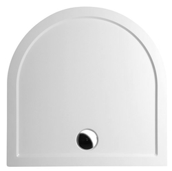 POLYSAN - ISA 90 sprchová vanička z litého mramoru, půlkruh 90x90x4cm, bílá (50511)