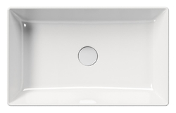 GSI KUBE X keramické umyvadlo na desku, 60x37 cm, bílá ExtraGlaze (945311)