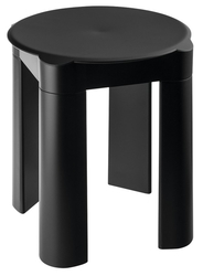 MARPLAST COLORED koupelnová stolička 37x39x37cm, ABS, černá mat (A56013)