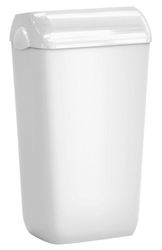 MARPLAST COLORED odpadkový koš nástěnný s víkem 23l, ABS, bílá (A74201-1)
