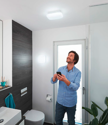 ORBIS AQUA koupelnové stropní svítidlo IP44, 200x200mm, WIFI stmívatelné+teplota barvy, 1200lm, 12W