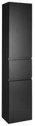 AQUALINE ALTAIR vysoká skříňka s košem 40x184x31cm, černá mat (AI685)