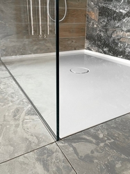 POLYSAN ARCHITEX LINE sada pro uchycení skla, podlaha-stěna-strop, max. š. 1200mm, leštěný hliník (AL2812)