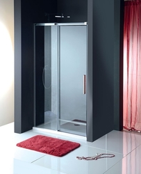 POLYSAN ALTIS LINE BLACK posuvné dveře 1370-1410mm, výška 2000mm, čiré sklo (AL4112B)