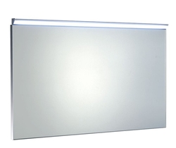 SAPHO BORA zrcadlo v rámu 1000x600mm s LED osvětlením a vypínačem, chrom (AL716)
