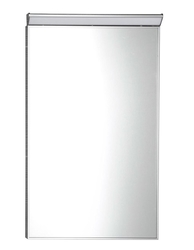 SAPHO BORA zrcadlo v rámu 400x600mm s LED osvětlením a vypínačem, chrom (AL746)