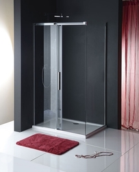 POLYSAN ALTIS LINE BLACK boční stěna 1000mm, čiré sklo, výška 2000mm, čiré sklo (AL6112B)