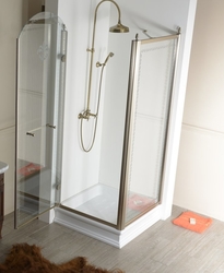 RETRO keramická sprchová vanička, čtverec 90x90x20cm