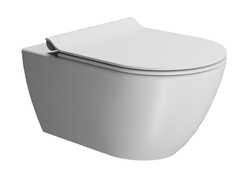GSI - PURA závěsná WC mísa, Swirlflush, 55x36 cm, bílá dual-mat (881509)