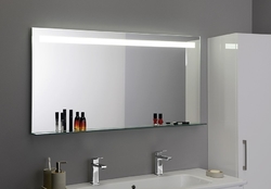 BRETO LED podsvícené zrcadlo s policí 1200x608mm