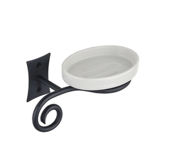 SAPHO REBECCA mýdlenka, černá/keramika (CC002)