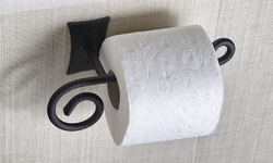 REBECCA držák toaletního papíru bez krytu, černá