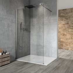 GELCO VARIO BLACK jednodílná sprchová zástěna k instalaci ke stěně, sklo nordic, 900 mm (GX1590-06)