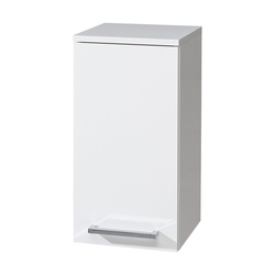 MEREO Bino koupelnová skříňka závěsná, horní, levá,  bílá/bílá (CN665)