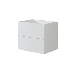 MEREO Aira desk, koupelnová skříňka, bílá, 2 zásuvky, 610x530x460 mm (CN710S)